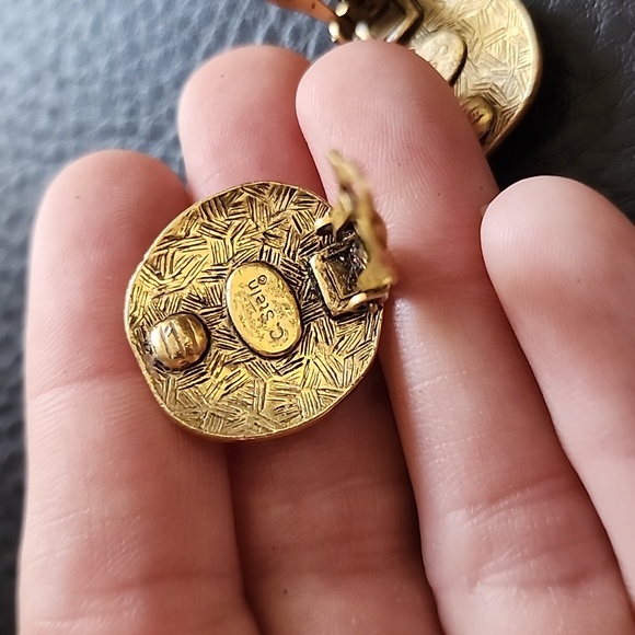 C. Stein clip on earrings - Picture 5 of 6